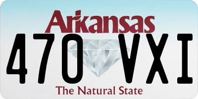 AR license plate 470VXI