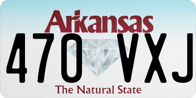 AR license plate 470VXJ