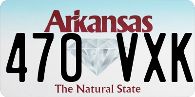 AR license plate 470VXK