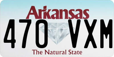 AR license plate 470VXM