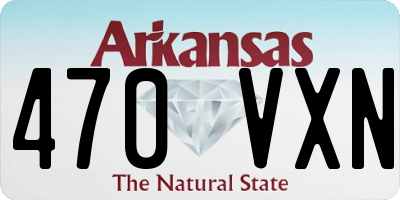 AR license plate 470VXN