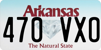 AR license plate 470VXO