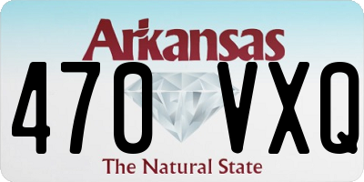 AR license plate 470VXQ