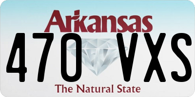 AR license plate 470VXS