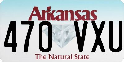 AR license plate 470VXU
