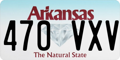 AR license plate 470VXV