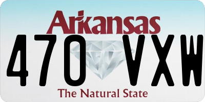 AR license plate 470VXW