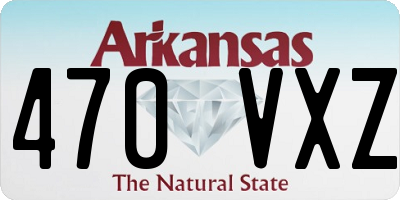 AR license plate 470VXZ