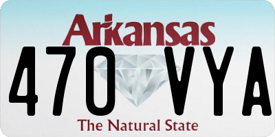AR license plate 470VYA