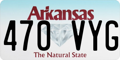 AR license plate 470VYG