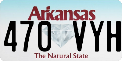 AR license plate 470VYH