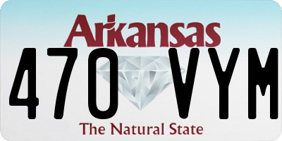 AR license plate 470VYM