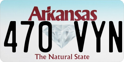 AR license plate 470VYN
