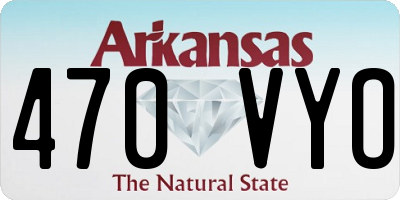 AR license plate 470VYO