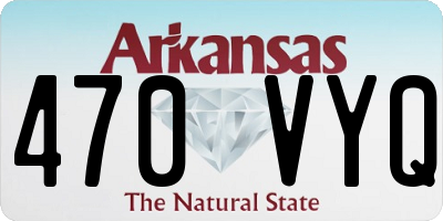 AR license plate 470VYQ