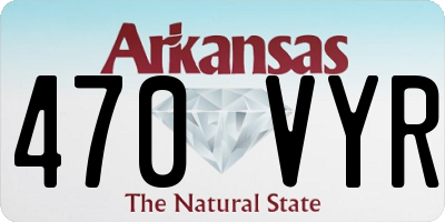 AR license plate 470VYR
