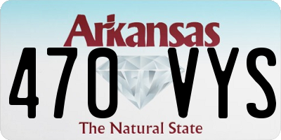 AR license plate 470VYS