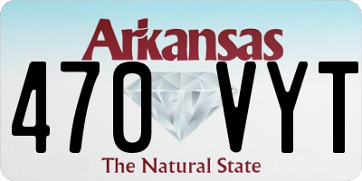 AR license plate 470VYT