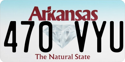 AR license plate 470VYU
