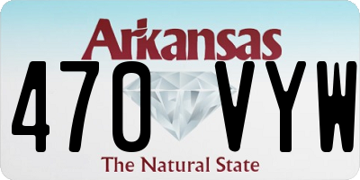 AR license plate 470VYW