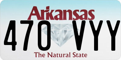 AR license plate 470VYY