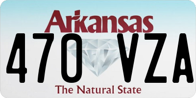 AR license plate 470VZA