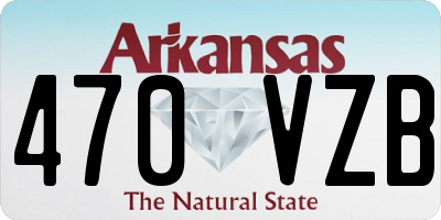 AR license plate 470VZB