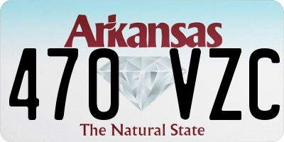 AR license plate 470VZC