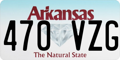 AR license plate 470VZG
