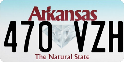 AR license plate 470VZH