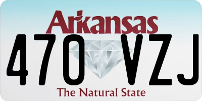 AR license plate 470VZJ