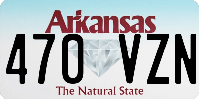 AR license plate 470VZN