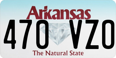 AR license plate 470VZO