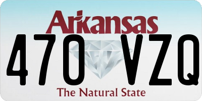 AR license plate 470VZQ