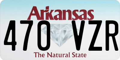 AR license plate 470VZR