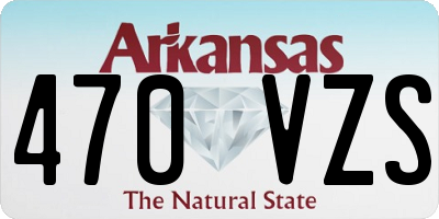 AR license plate 470VZS