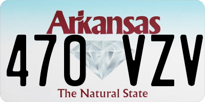 AR license plate 470VZV