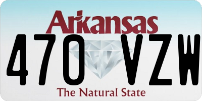 AR license plate 470VZW