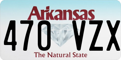 AR license plate 470VZX