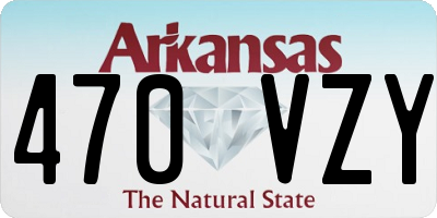 AR license plate 470VZY
