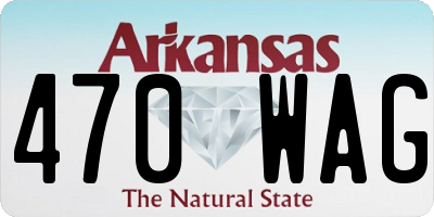 AR license plate 470WAG