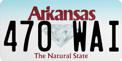 AR license plate 470WAI
