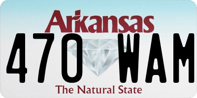 AR license plate 470WAM