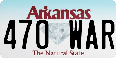 AR license plate 470WAR