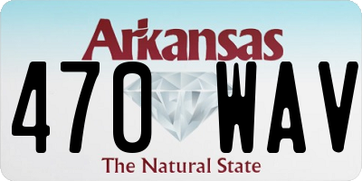 AR license plate 470WAV