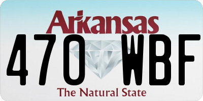 AR license plate 470WBF