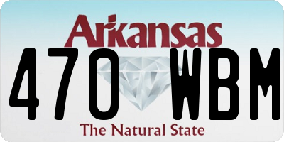 AR license plate 470WBM