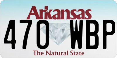 AR license plate 470WBP