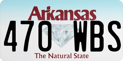 AR license plate 470WBS