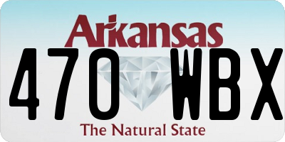 AR license plate 470WBX